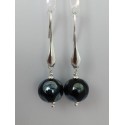 Earrings "glass drop collection" black